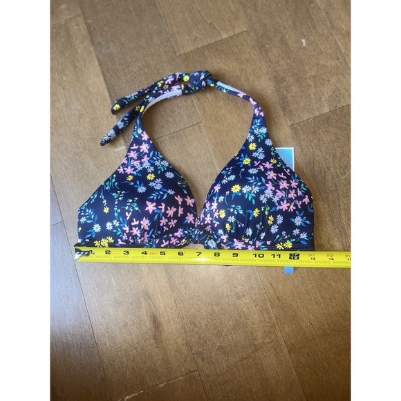 Draper James Other - Draper James RSVP Navy Floral Swim Suit Top Small With Padding